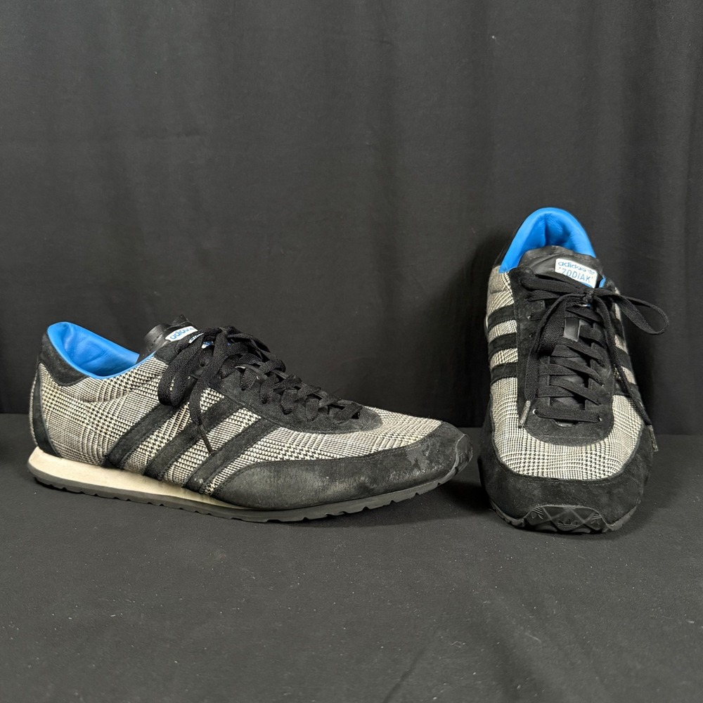 Adidas Zodiak Materials of the World Glen Plaid Low Top Sneakers 018093 Mens 14